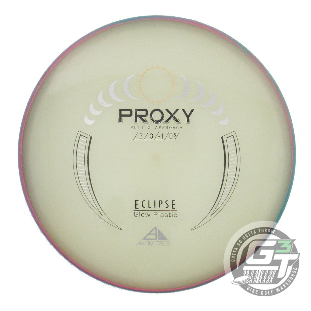 USED Axiom Discs Eclipse Proton Proxy 172g Green Rim Putter Golf Disc