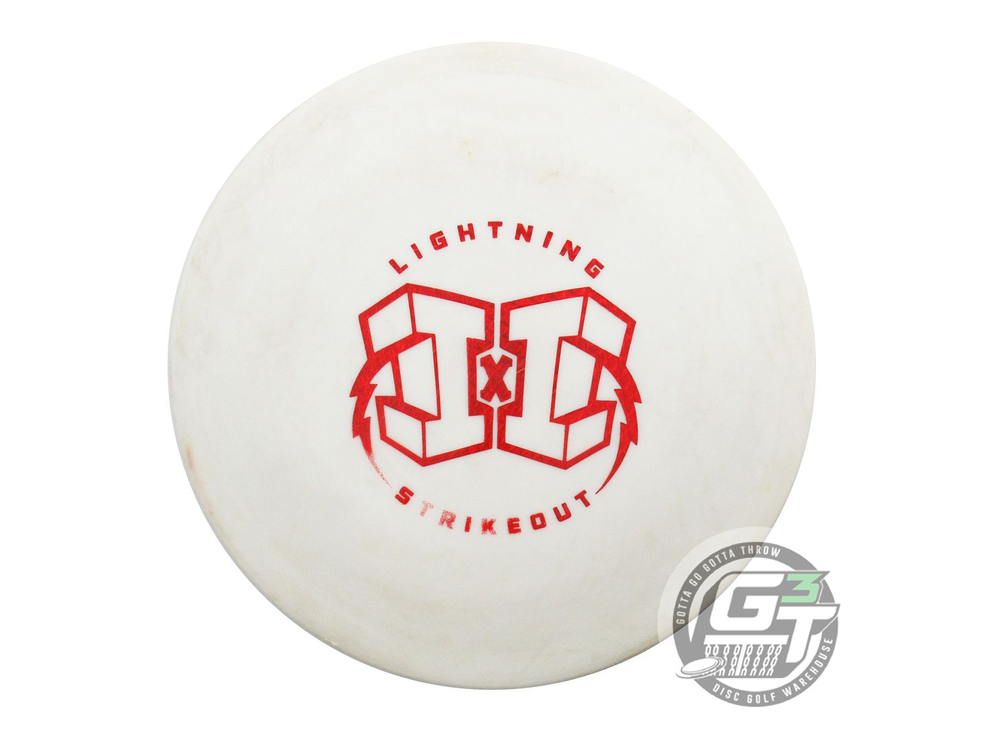 USED Lightning X-OUT Glow Standard #4 Driver 144g Red Foil Fairway Driver Disc