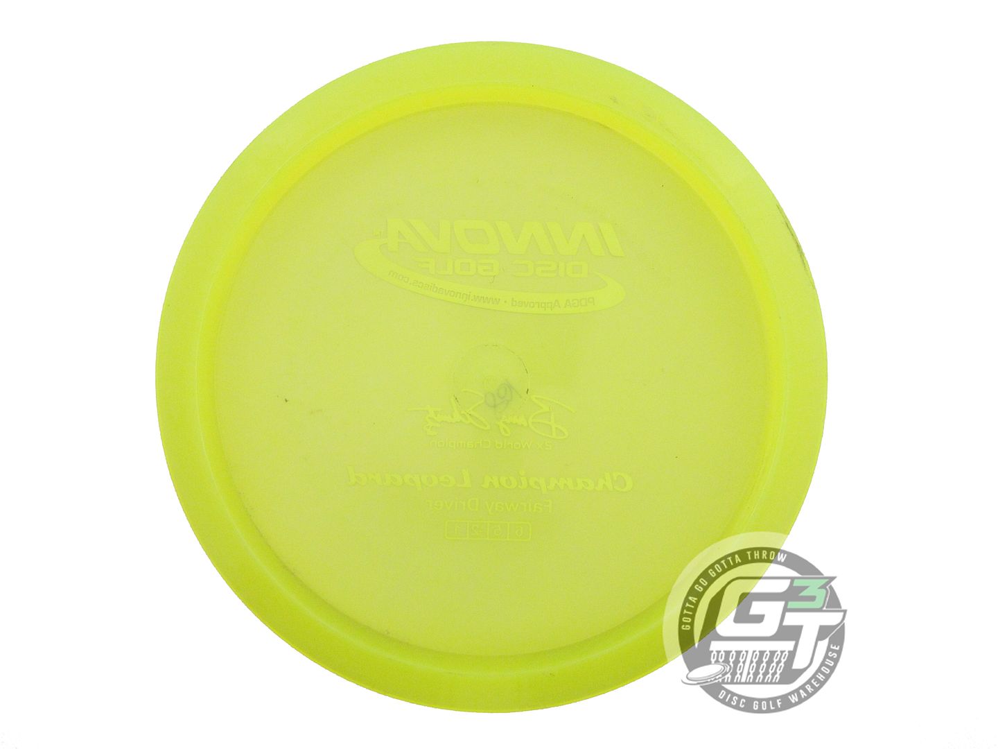 USED Innova Champion Leopard 168g Yellow White Stamp Fairway Driver Golf Disc