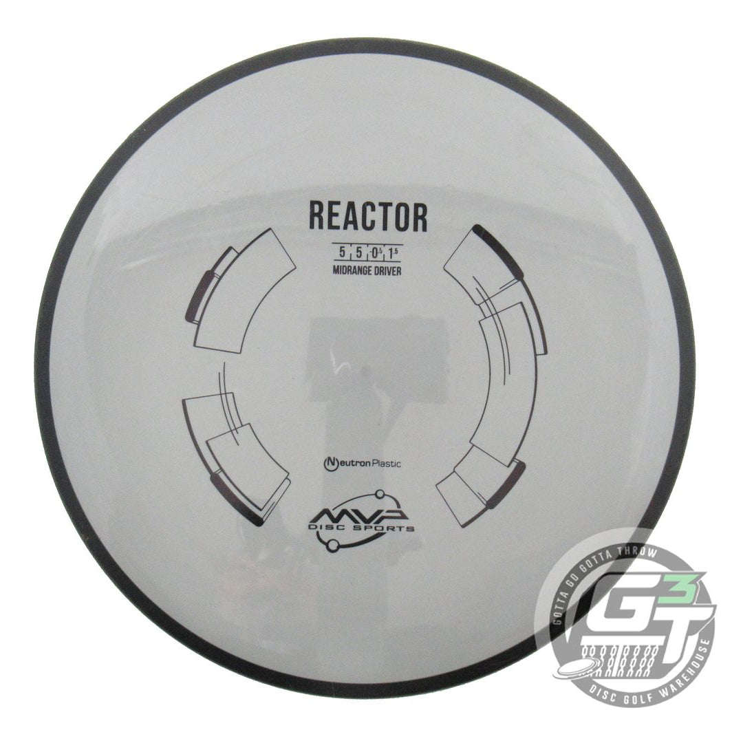 USED MVP Disc Sports Neutron Reactor 176g Gray Midrange Golf Disc