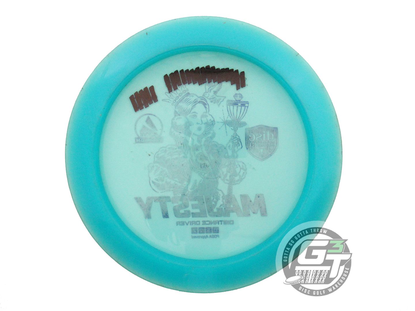 USED DiscMania Active Premium Majesty 176g Teal Blue Foil Distance Driver Disc
