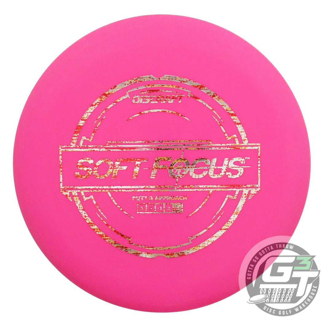 USED Discraft Putter Line Soft Focus 173g Pink Red Static Foil Putter Golf Disc