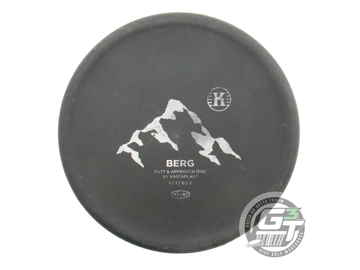 USED Kastaplast K3 Berg 173g Black Silver Foil Putter Golf Disc
