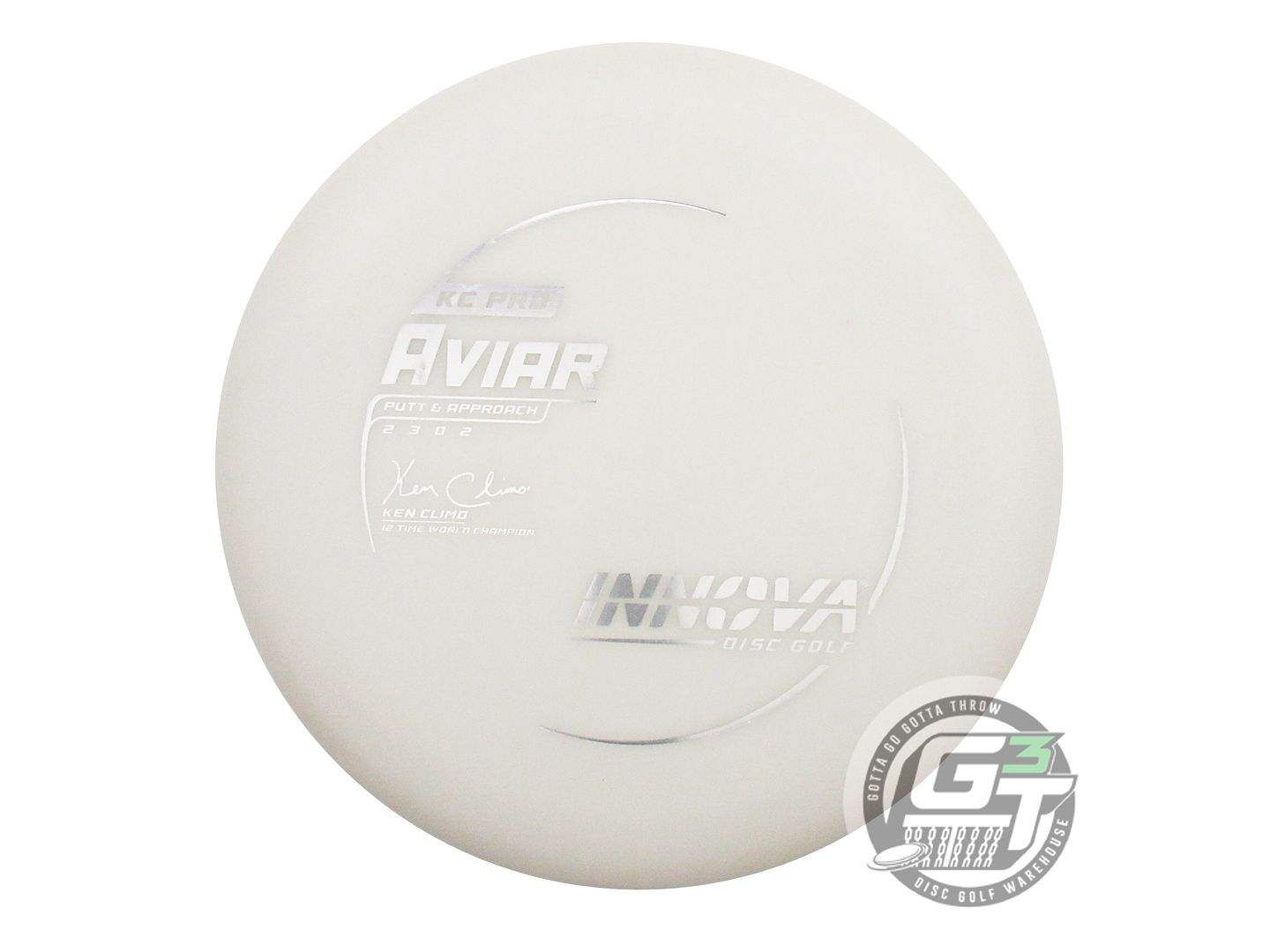 USED Innova KC Pro Aviar 150g White Silver Foil A Putter Golf Disc