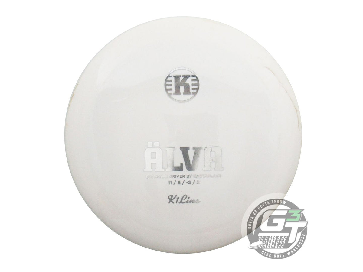 USED Kastaplast K1 Alva 173g White Silver Foil Distance Driver Golf Disc