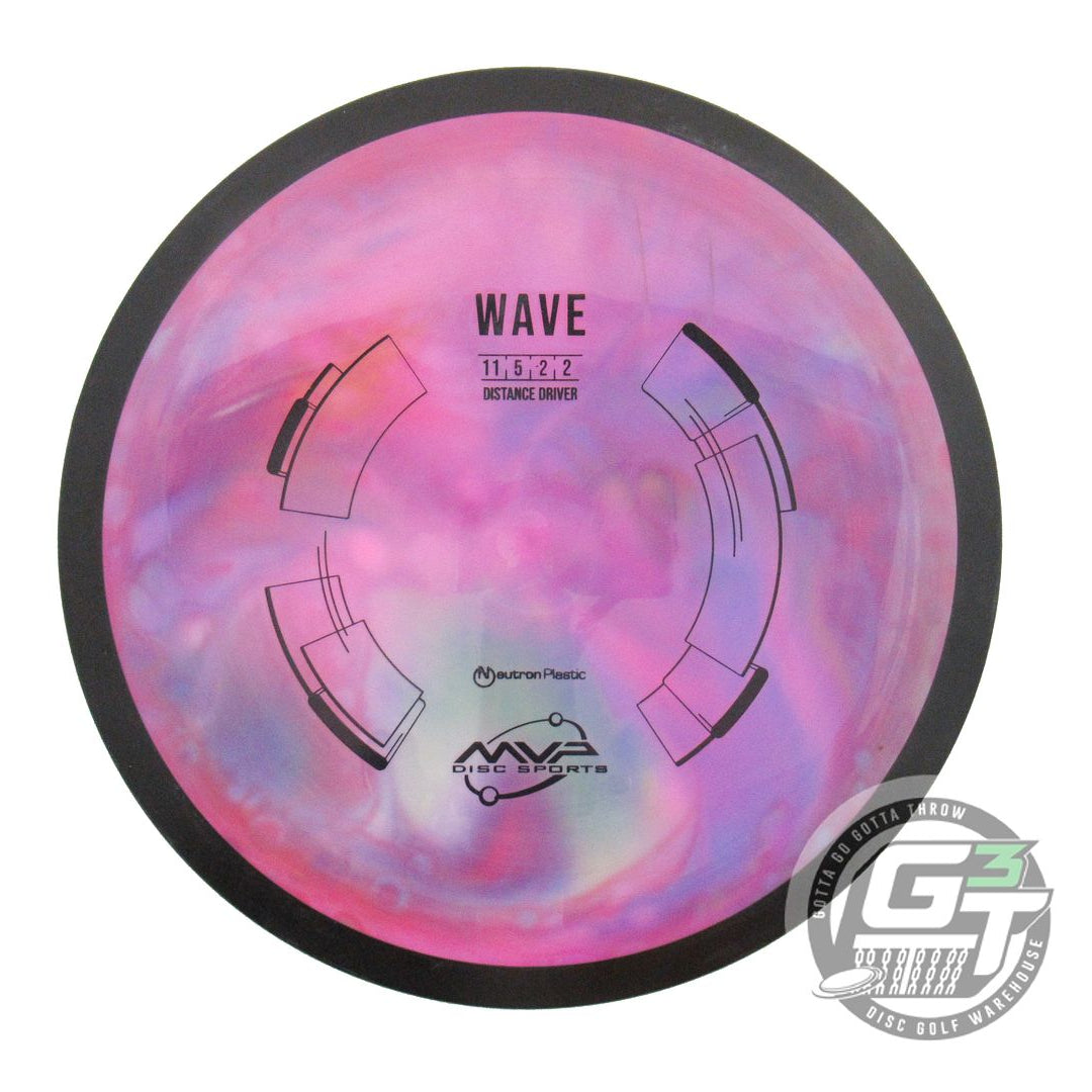 USED MVP Disc Sports Neutron Wave 159g White HOME DYED Distance Driver Golf Disc