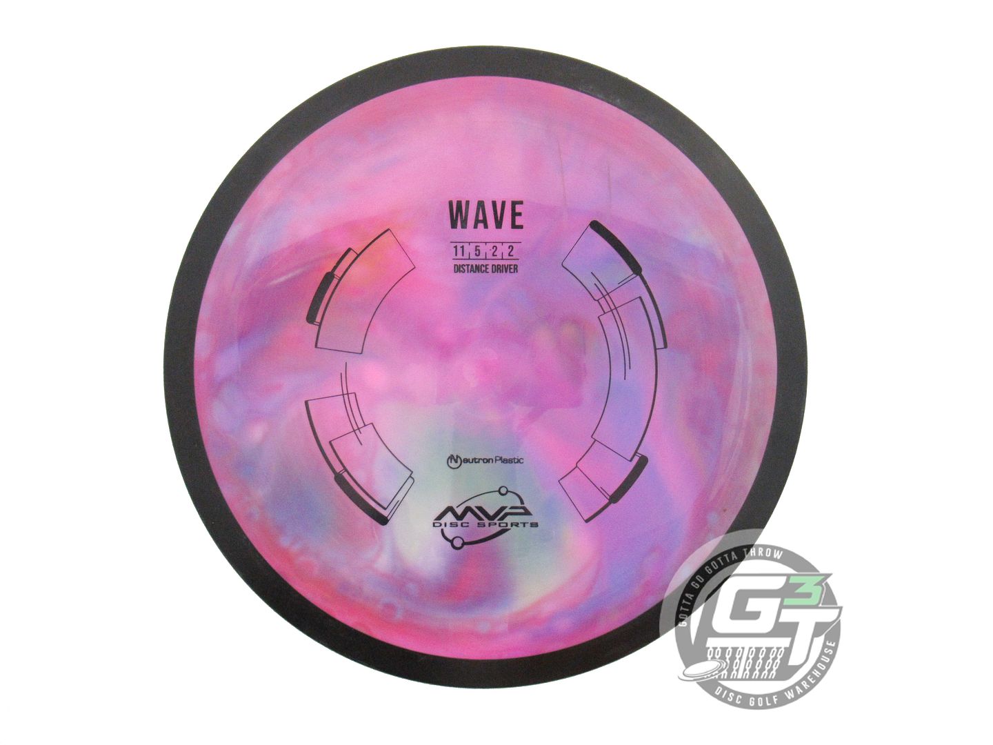 USED MVP Disc Sports Neutron Wave 159g White HOME DYED Distance Driver Golf Disc
