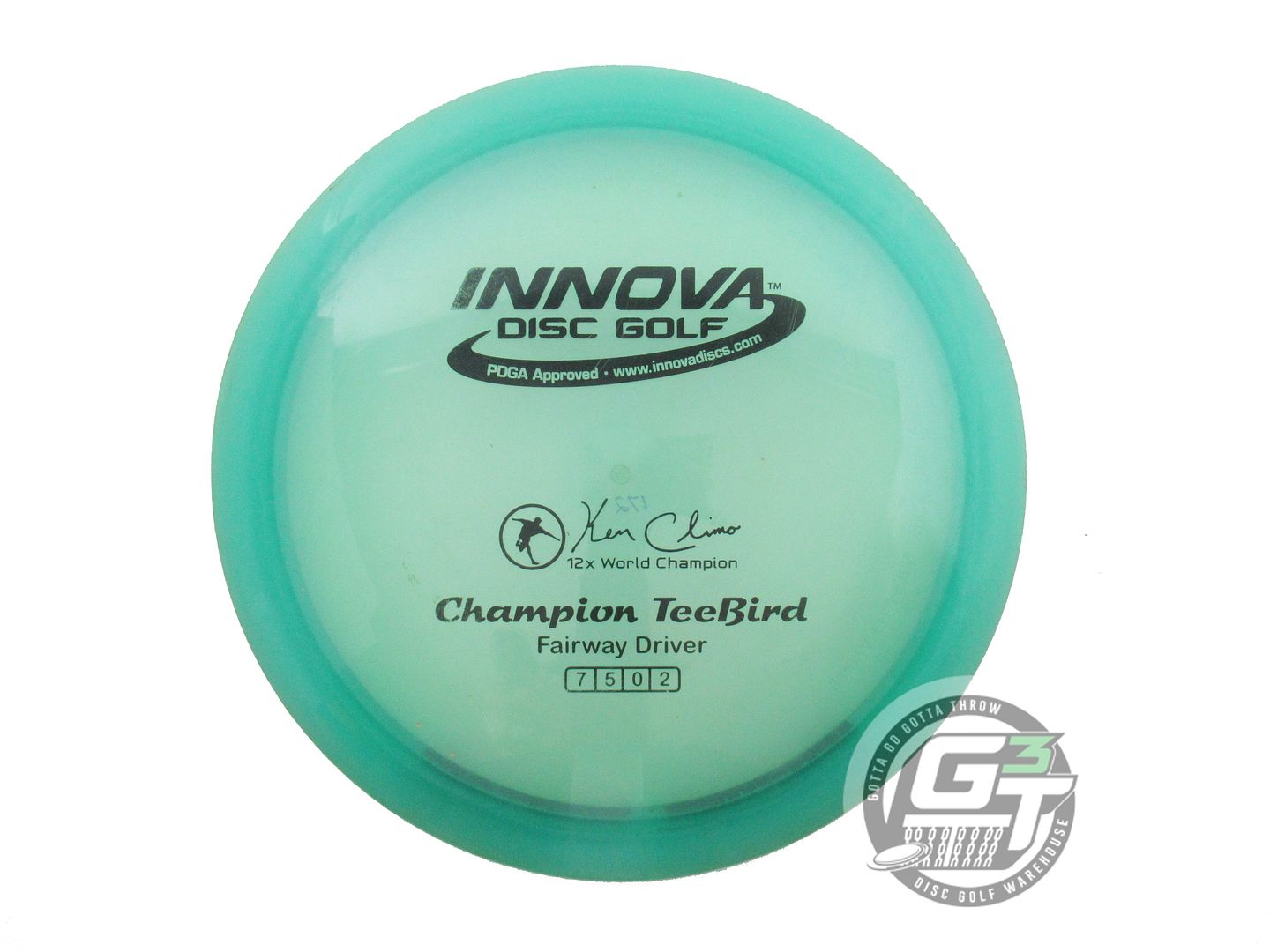 USED Innova Champion Teebird 172g Seafoam Black Stamp Fairway Driver Golf Disc