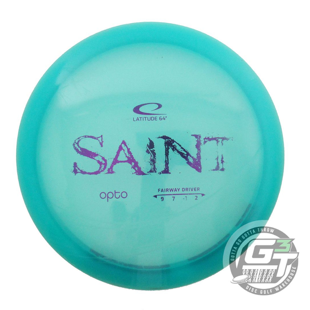 USED Latitude 64 Opto Saint 173g Seafoam Purple Foil Fairway Driver Golf Disc