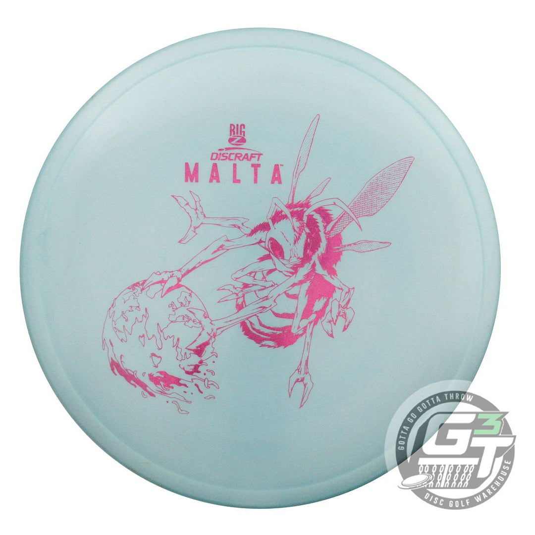 USED Discraft Big Z Malta 174g Aqua Magenta Star Foil Midrange Golf Disc