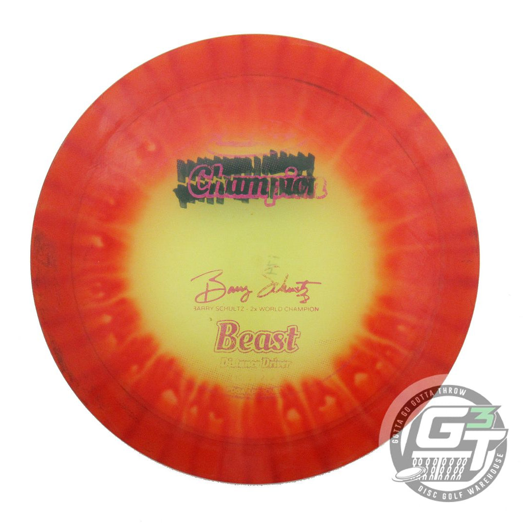 USED Innova I-DYE Champion Beast 174g Red Burst Distance Driver Golf Disc