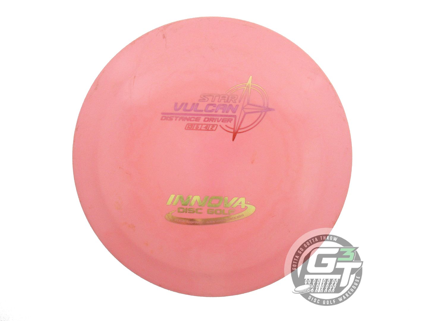 USED Innova Star Vulcan 168g Pink Sunset Foil Distance Driver Golf Disc