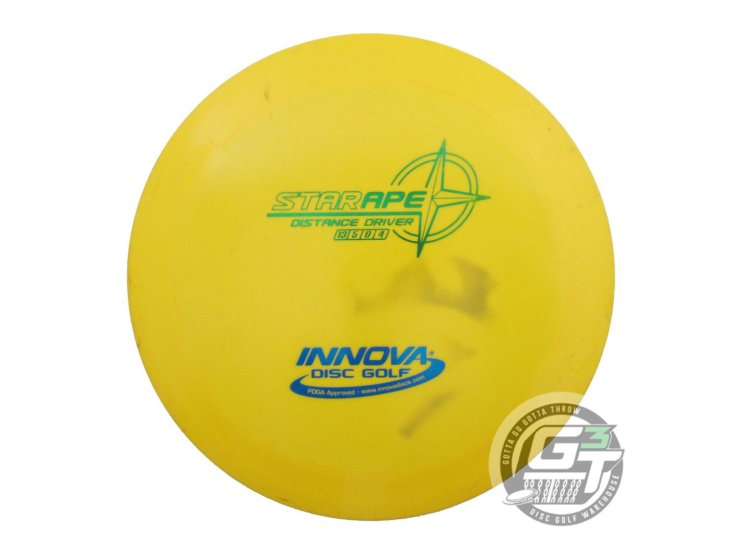 USED Innova Star Ape 175g Yellow Green & Blue Foil Distance Driver Golf Disc