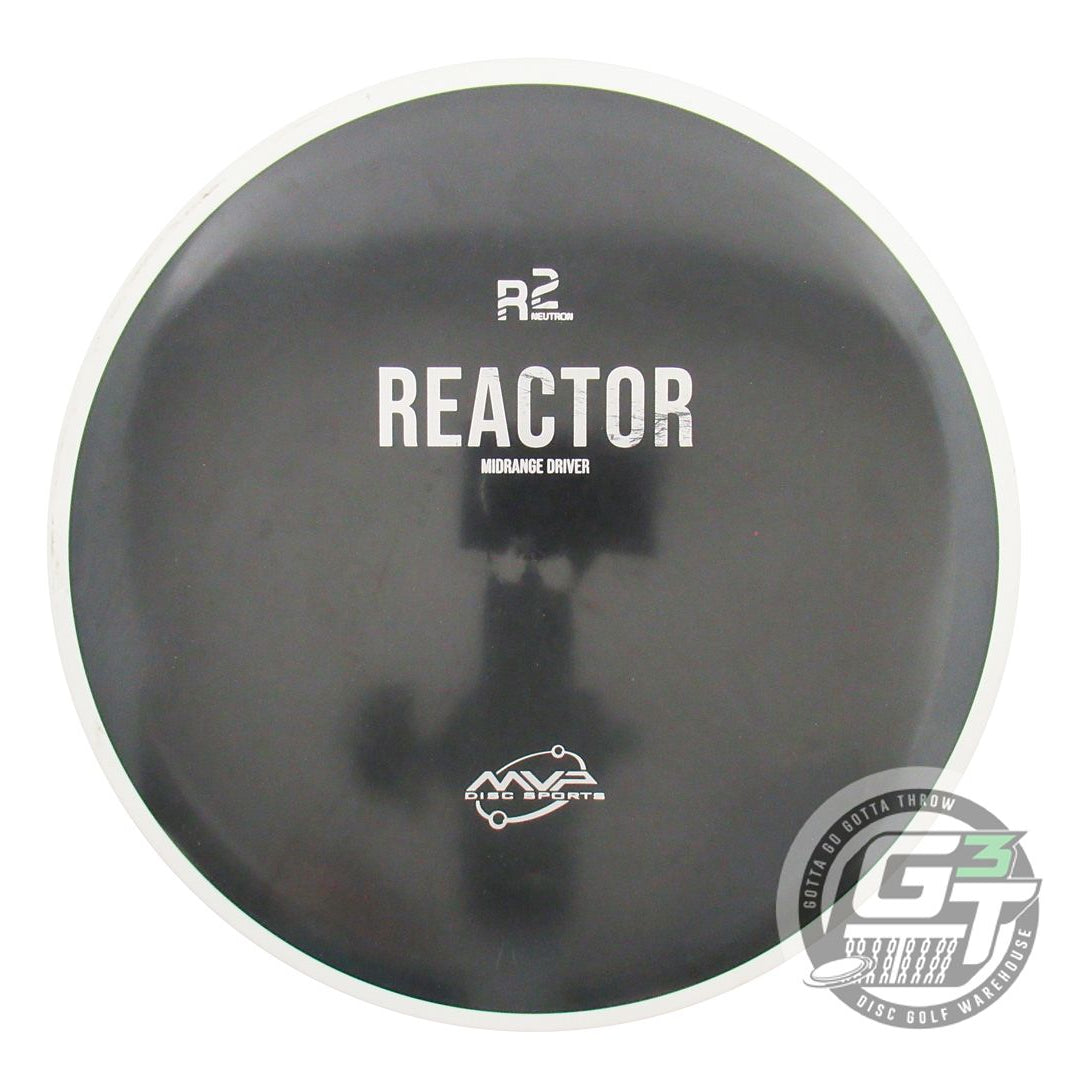 USED MVP Disc Sports R2 Neutron Reactor 176g Black White Rim Midrange Golf Disc