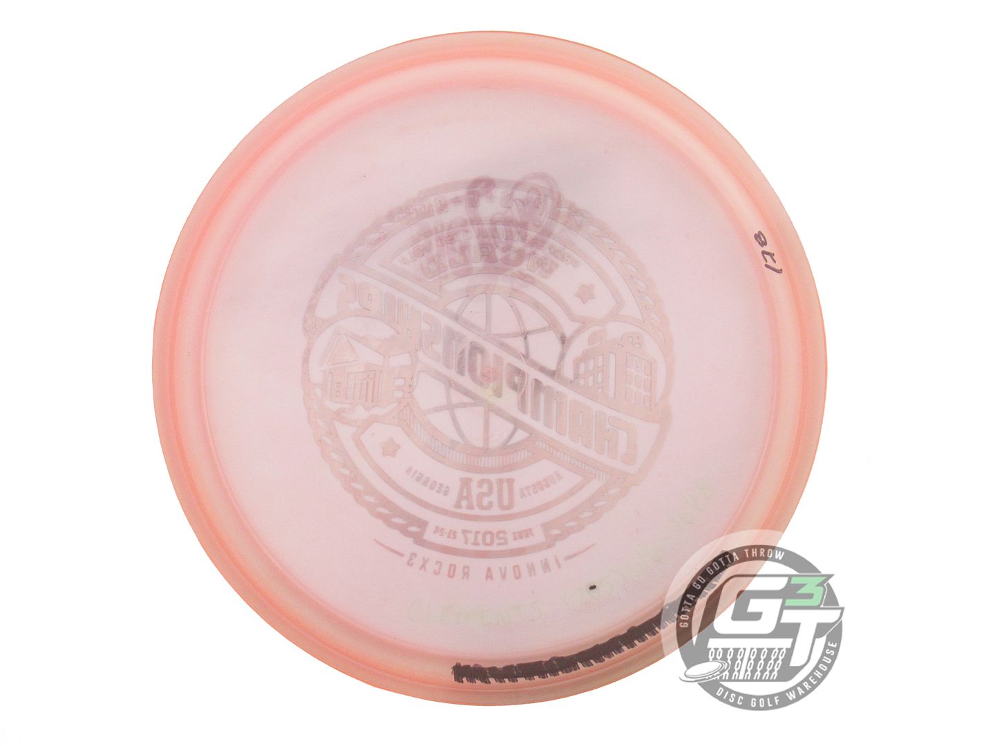USED Innova Champion RocX3 178g Pink Flag Foil Midrange Golf Disc