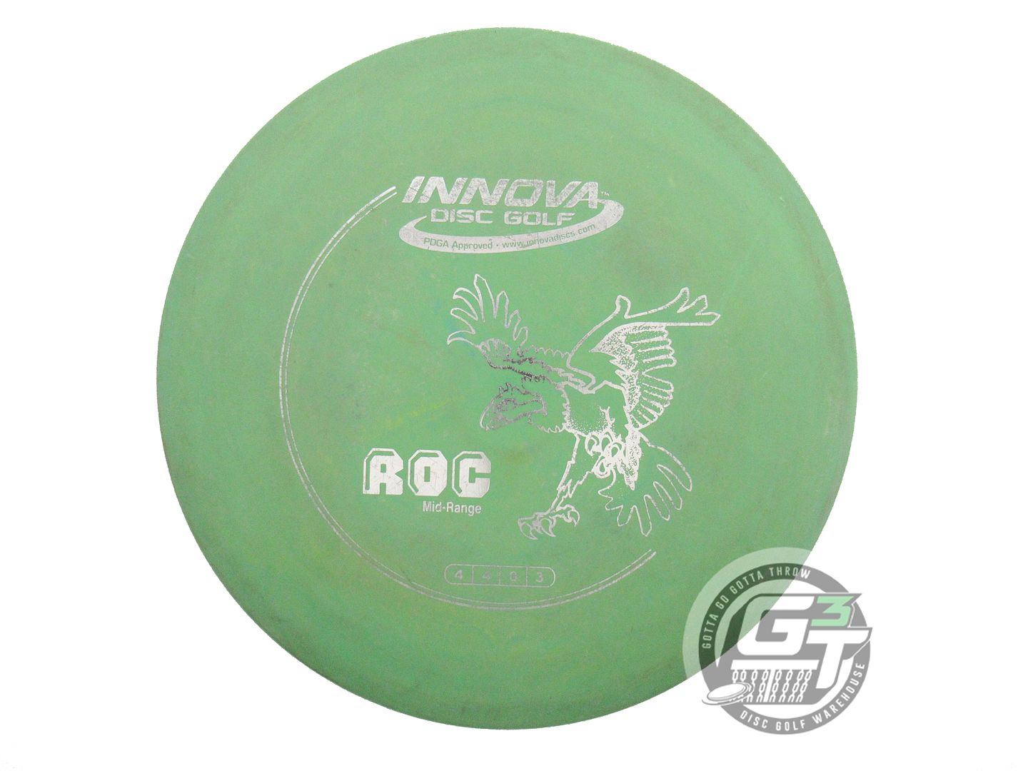 USED Innova DX Roc 179g Green Silver Foil Midrange Golf Disc