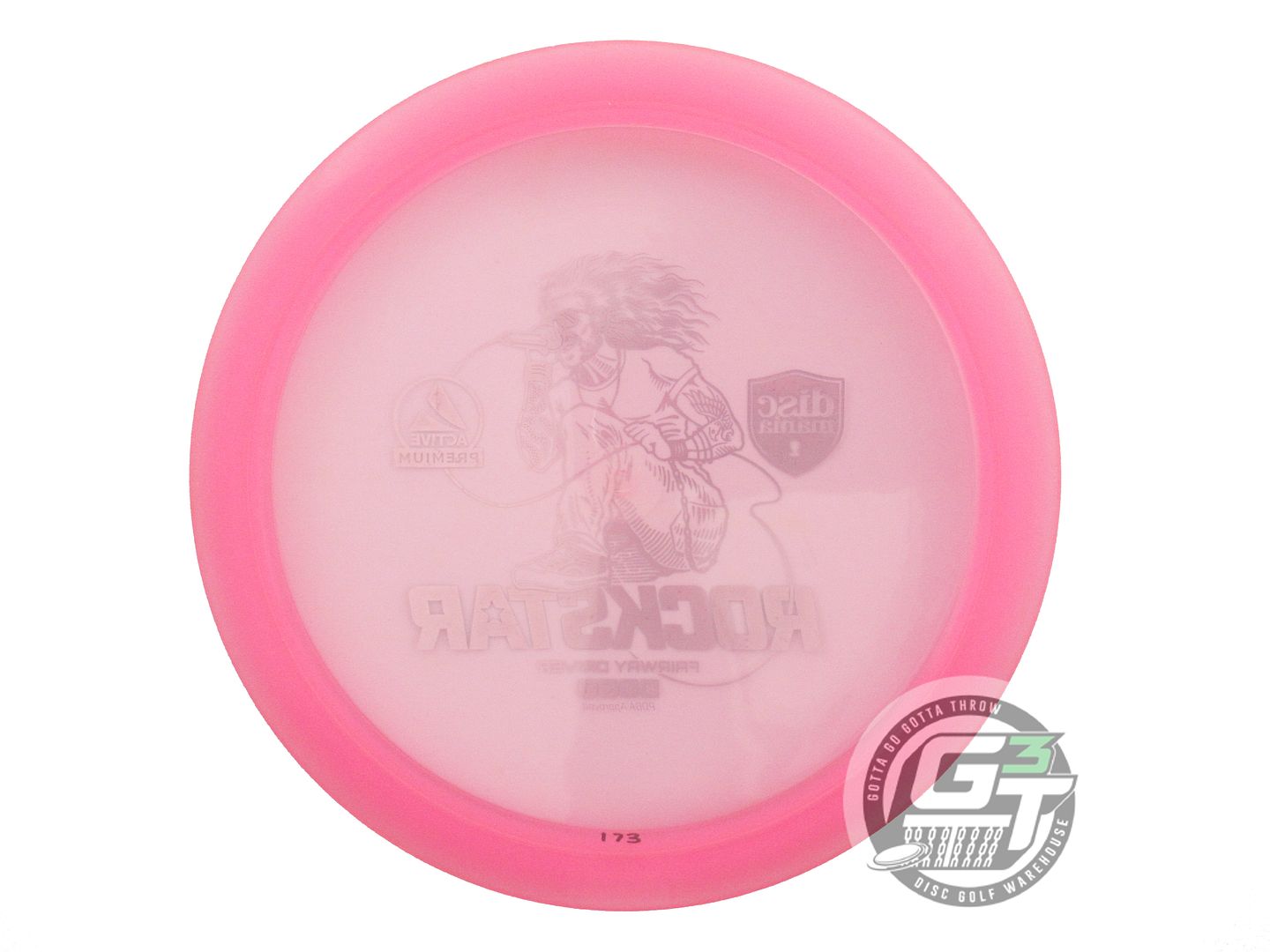 USED DiscMania Active Premium Rockstar 173g Pink Silver Foil Fairway Driver Disc