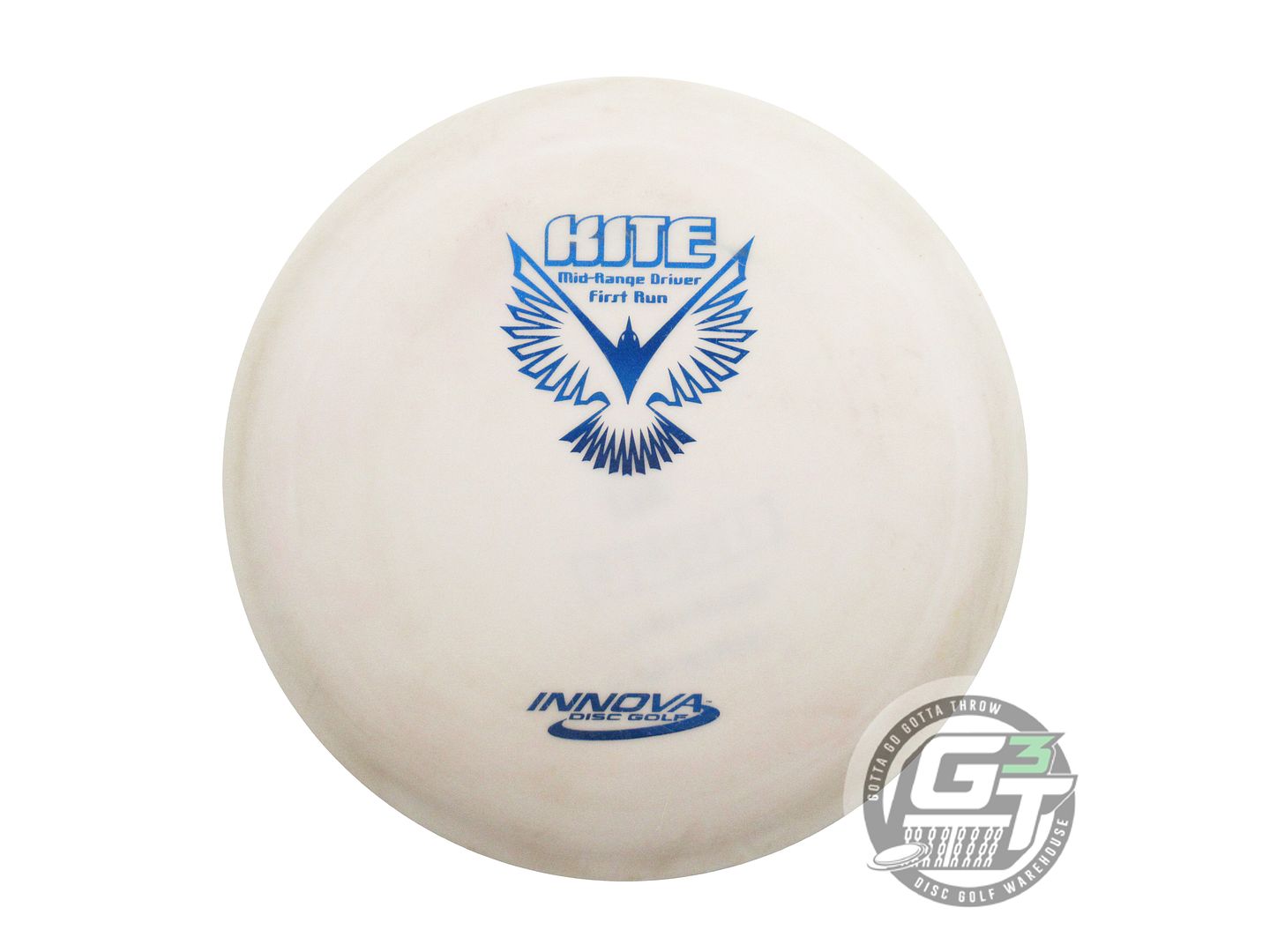 USED Innova DX Kite 175g Ivory Blue Foil OOP Midrange Golf Disc