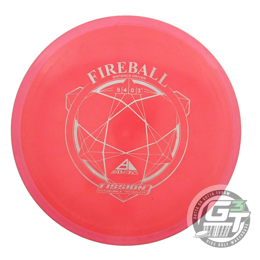 USED Axiom Discs Fission Fireball 163g Red Pink Rim Distance Driver Golf Disc