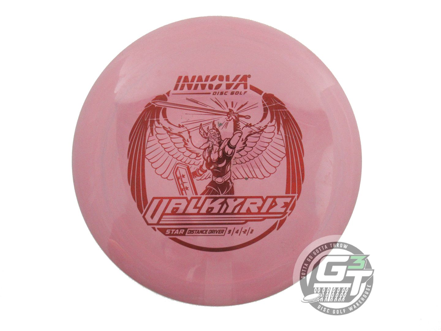 USED Innova Star Valkyrie 164g Dusty Rose Red Foil Distance Driver Golf Disc