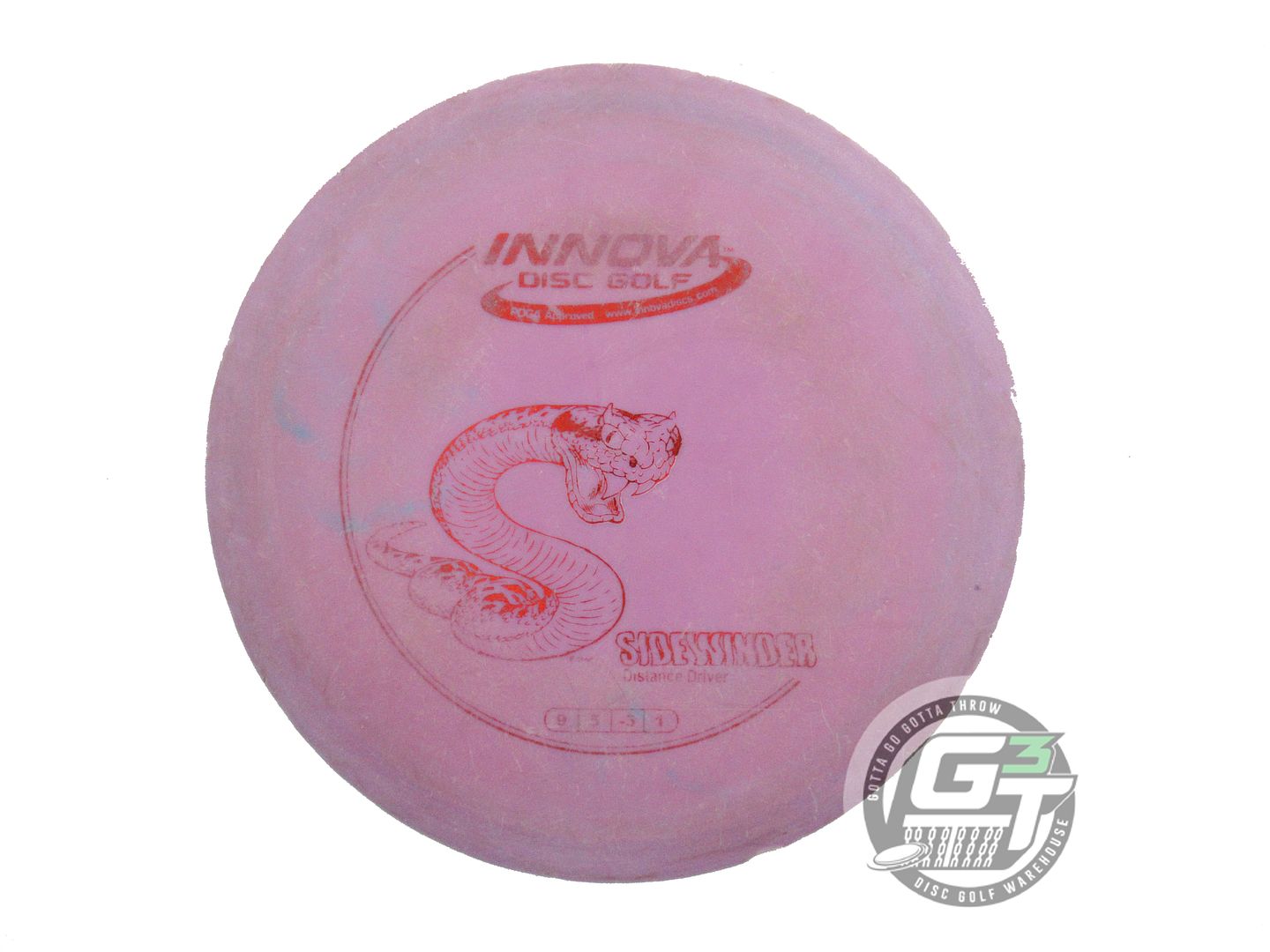 USED Innova DX Sidewinder 167g Purple Red Foil Distance Driver Golf Disc