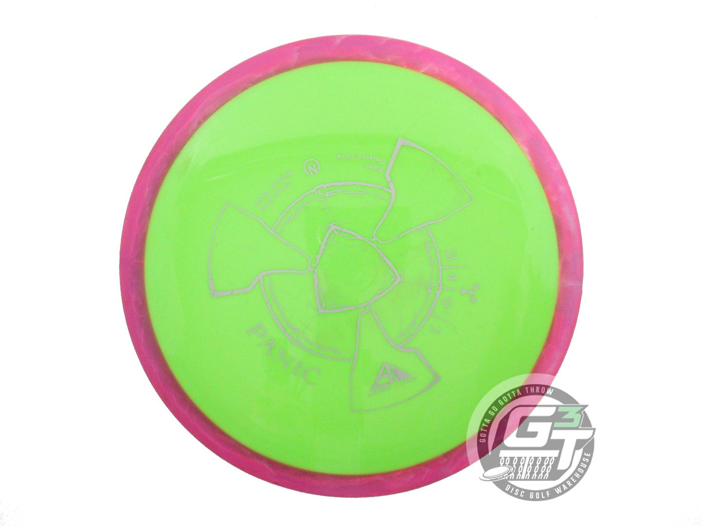 USED Axiom Discs Neutron Panic 168g Dayglow Pink Rim Distance Driver Disc