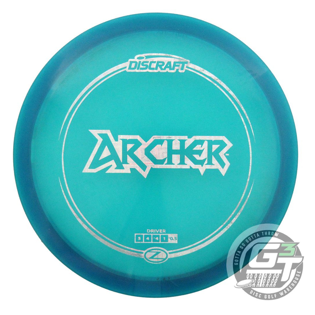 USED Discraft Z Archer 177g Blue Square Holo Foil Fairway Driver Golf Disc
