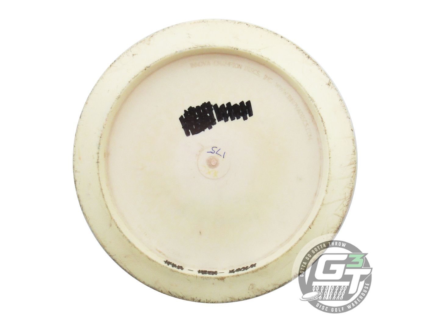 USED Innova Star Xcaliber 175g Cream Blue Foil Distance Driver Golf Disc