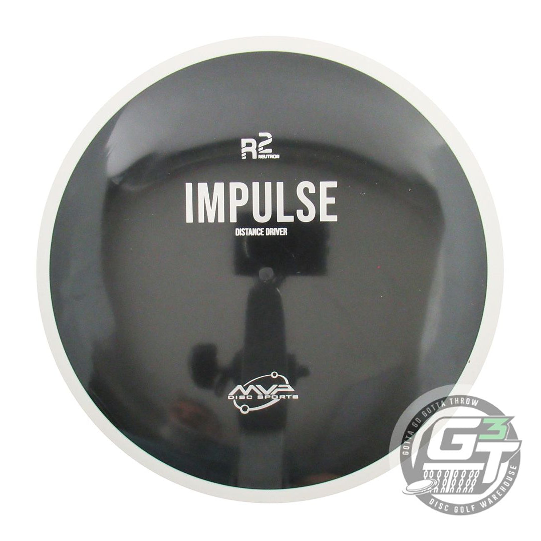 NOS MVP Disc Sports R2 Neutron Impulse 168g Black White Rim Distance Driver Disc