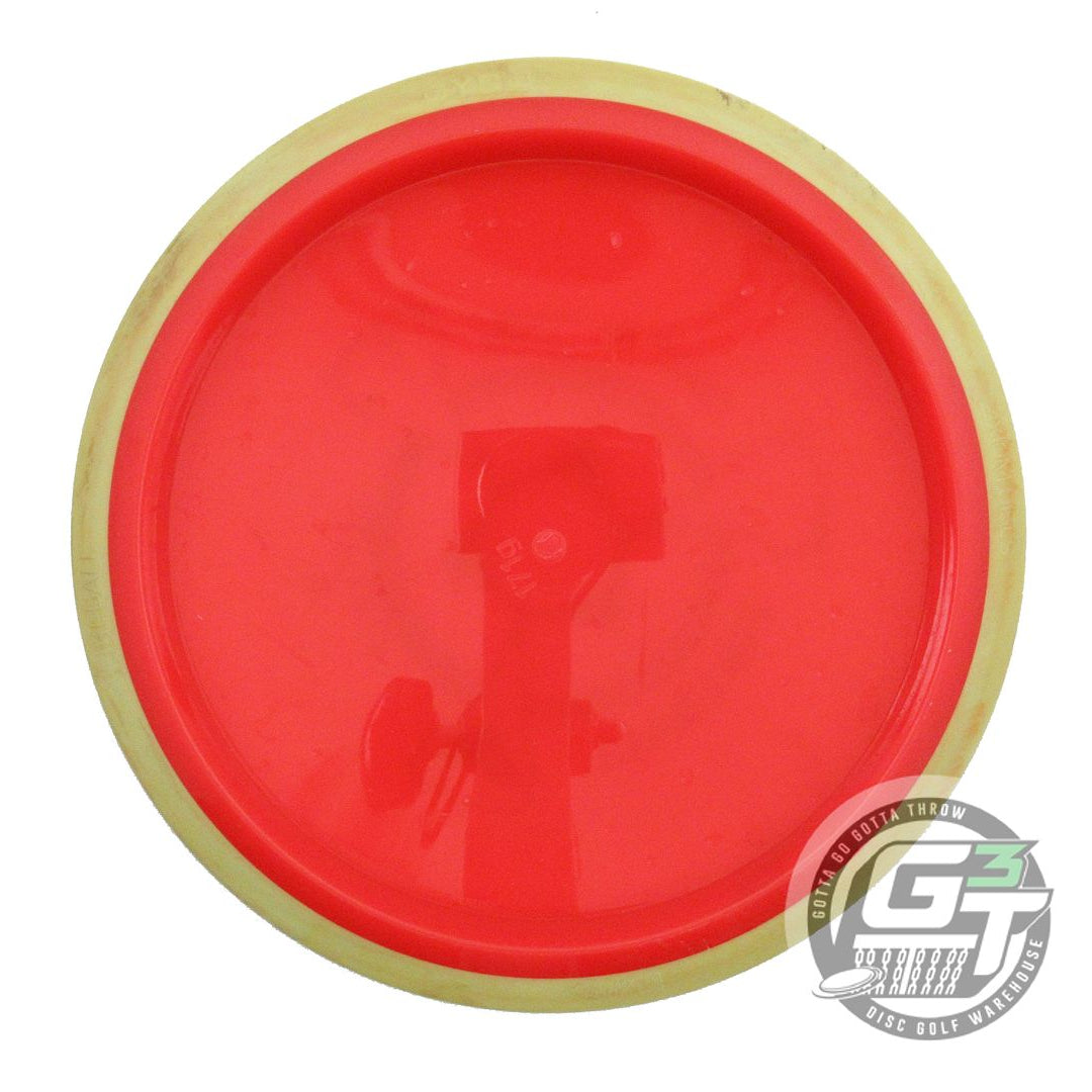 USED Axiom Discs Neutron Fireball 171g Red Lime Rim Distance Driver Golf Disc
