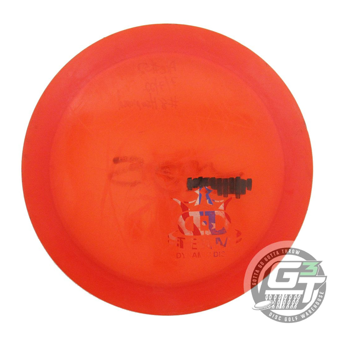 USED Dynamic Discs Lucid Enforcer 175g Red Flag Foil Distance Driver Golf Disc