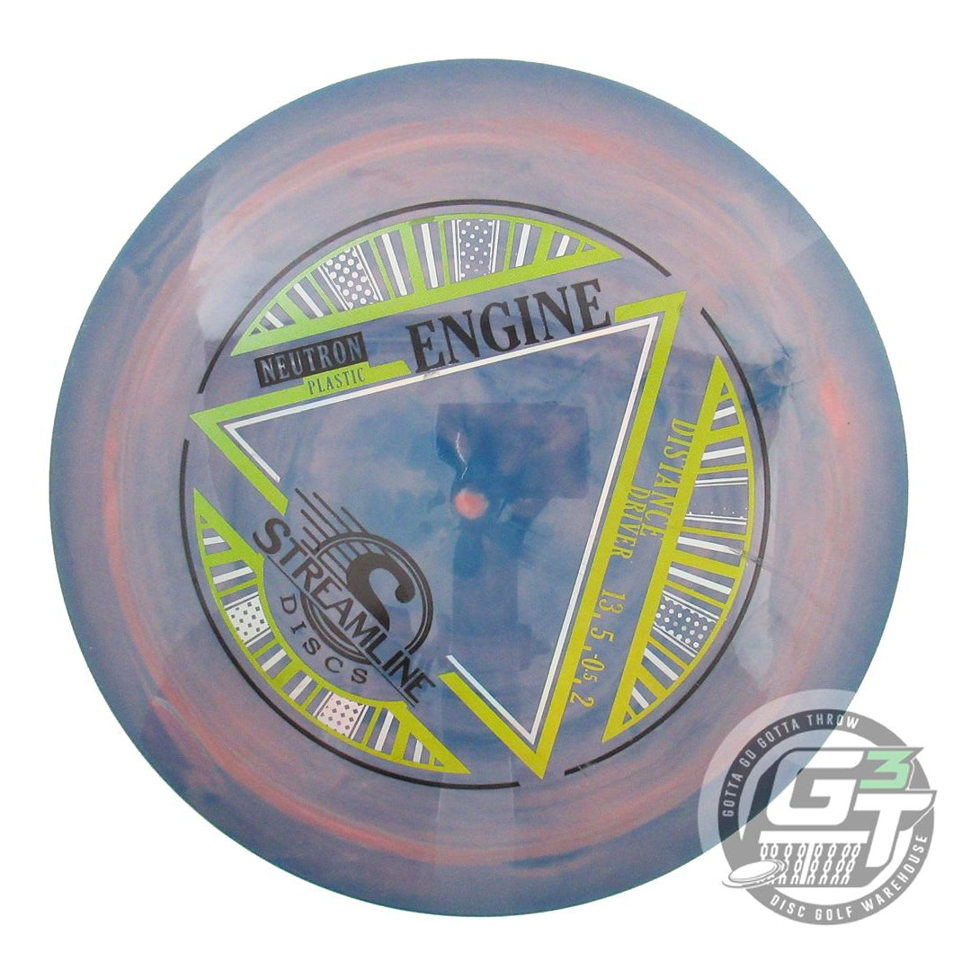 USED Streamline Discs Neutron Engine 174g Blue-Pink Distance Driver Golf Disc