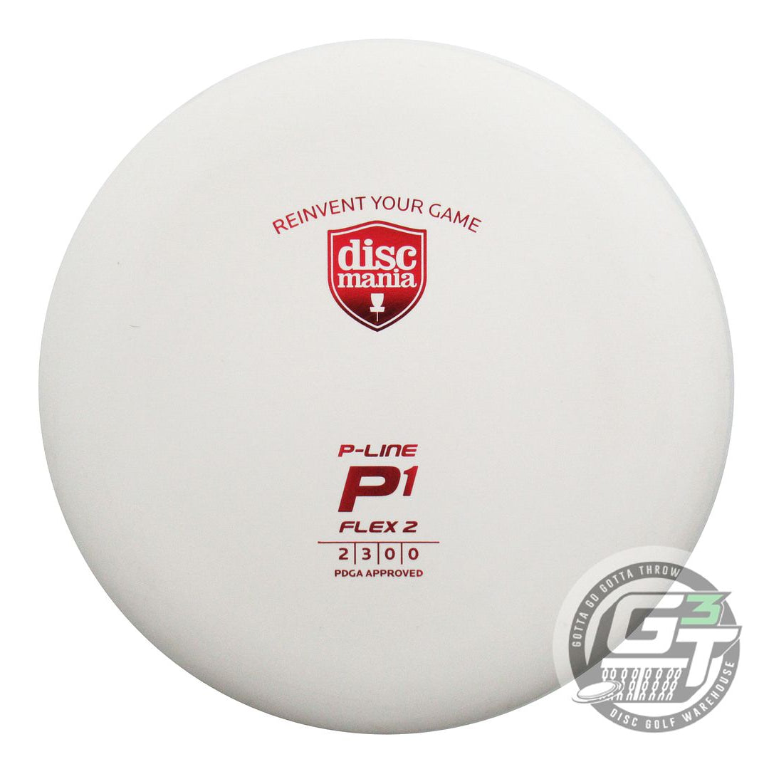 USED DiscMania P-Line P1 174g White Red Foil A Putter Golf Disc