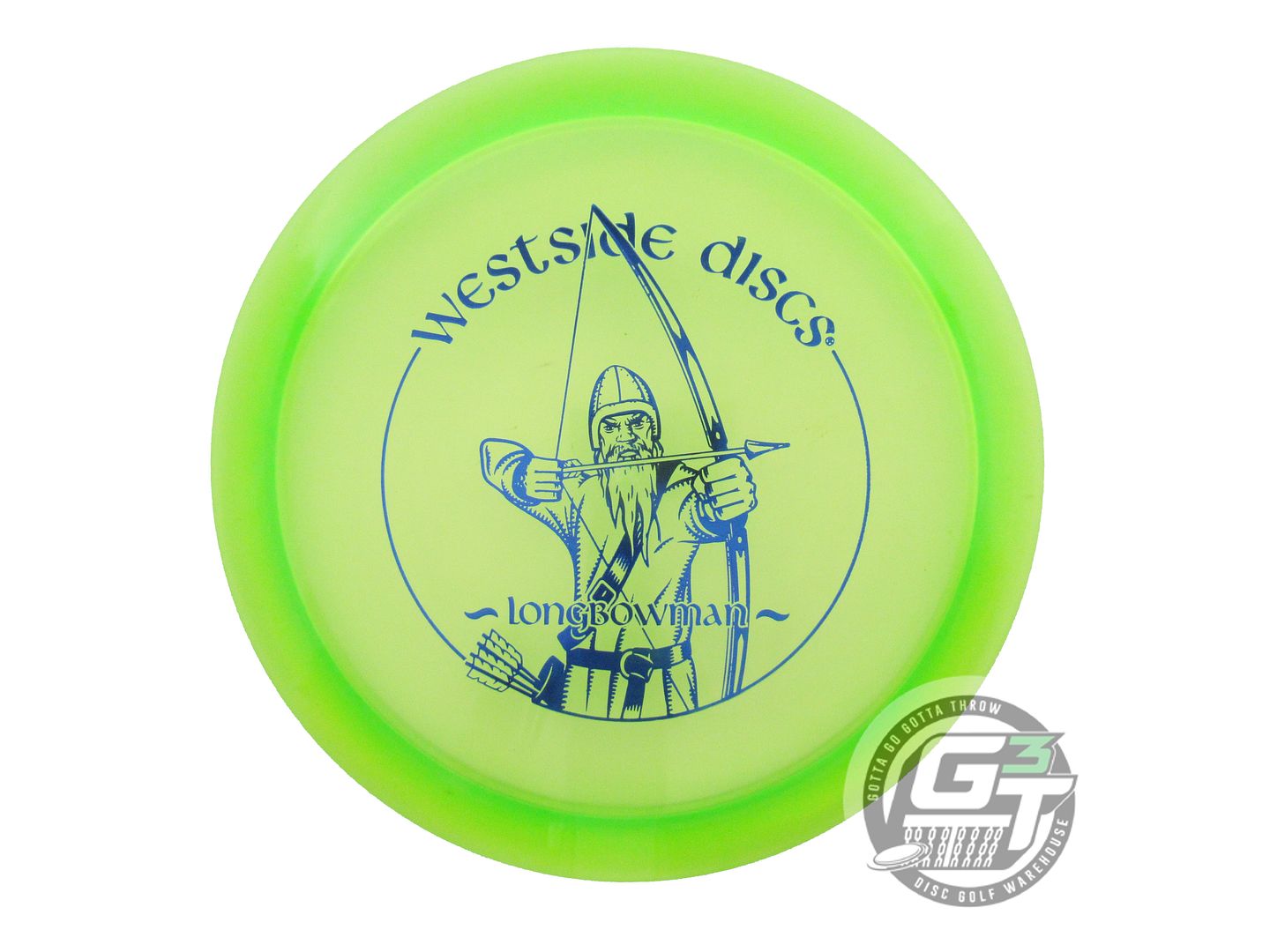 NOS Westside Discs VIP Longbowman 176g Lime Blue Foil Fairway Driver Golf Disc