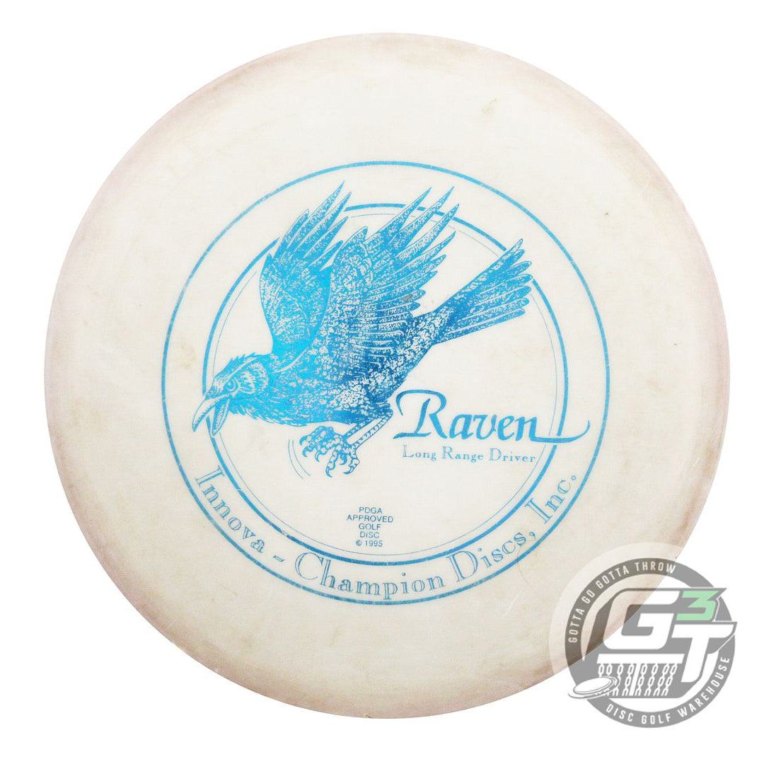 USED Innova DX Raven 179g White Blue Foil OOP Distance Driver Golf Disc