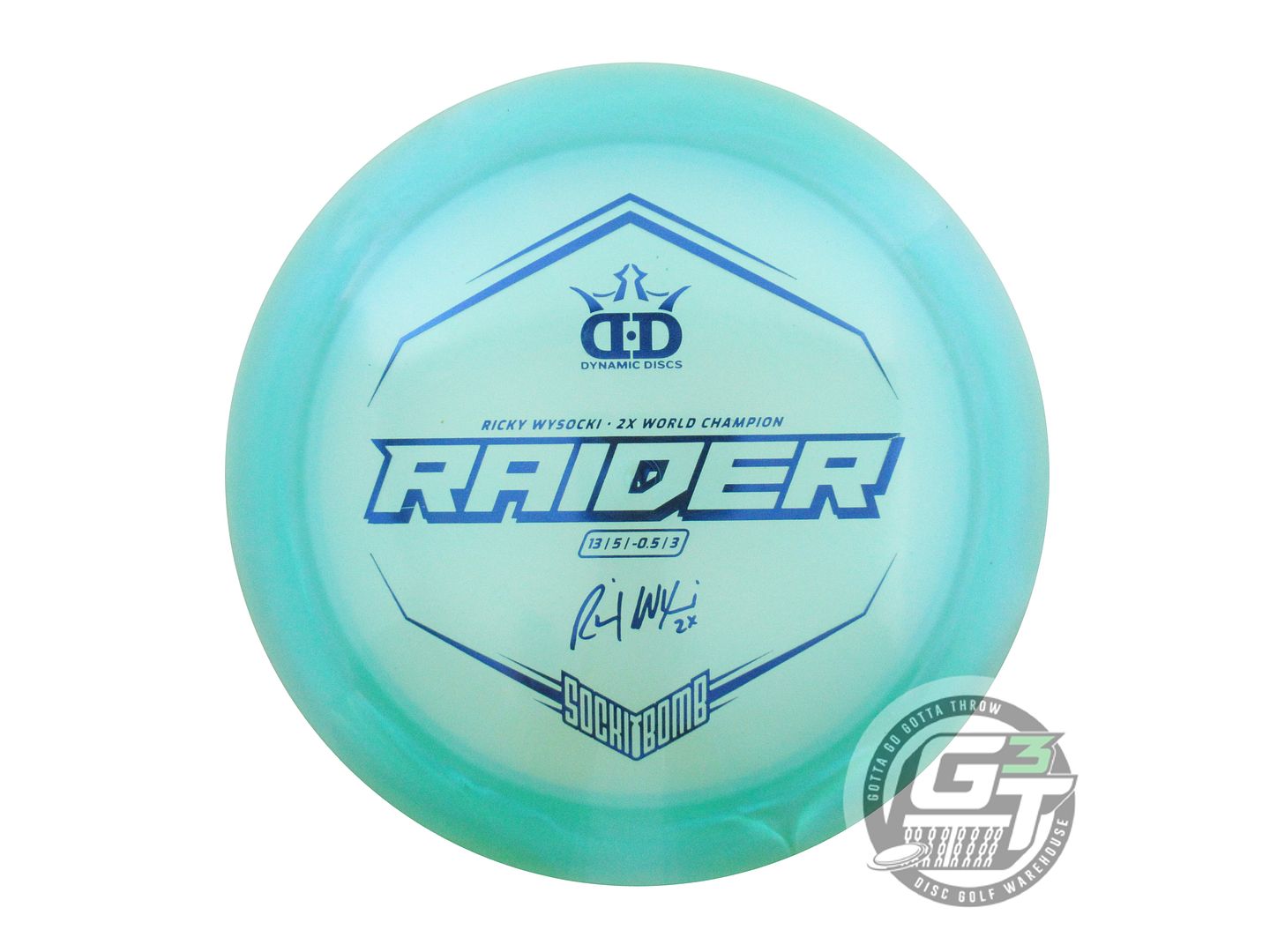 USED Dynamic Discs Chameleon Lucid Raider 173g Seafoam Blue Foil Driver Disc