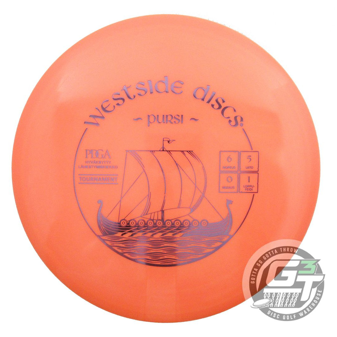 NOS Westside Discs FINNISH Tournament Warship 179g Orange A Midrange Golf Disc