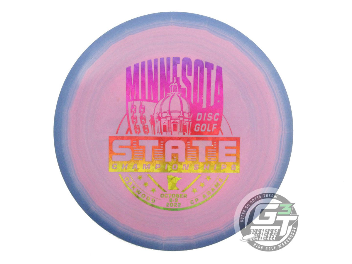 USED Discraft ESP Buzzz 177g Blue-Pink Rainbow Shatter Foil Midrange Golf Disc