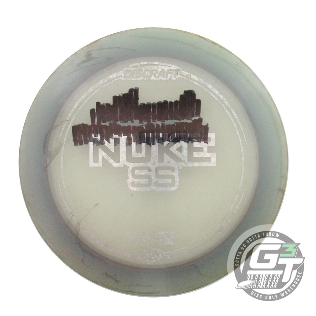 USED Discraft Z Nuke SS 174g Smoke Silver Heart Foil Distance Driver Golf Disc