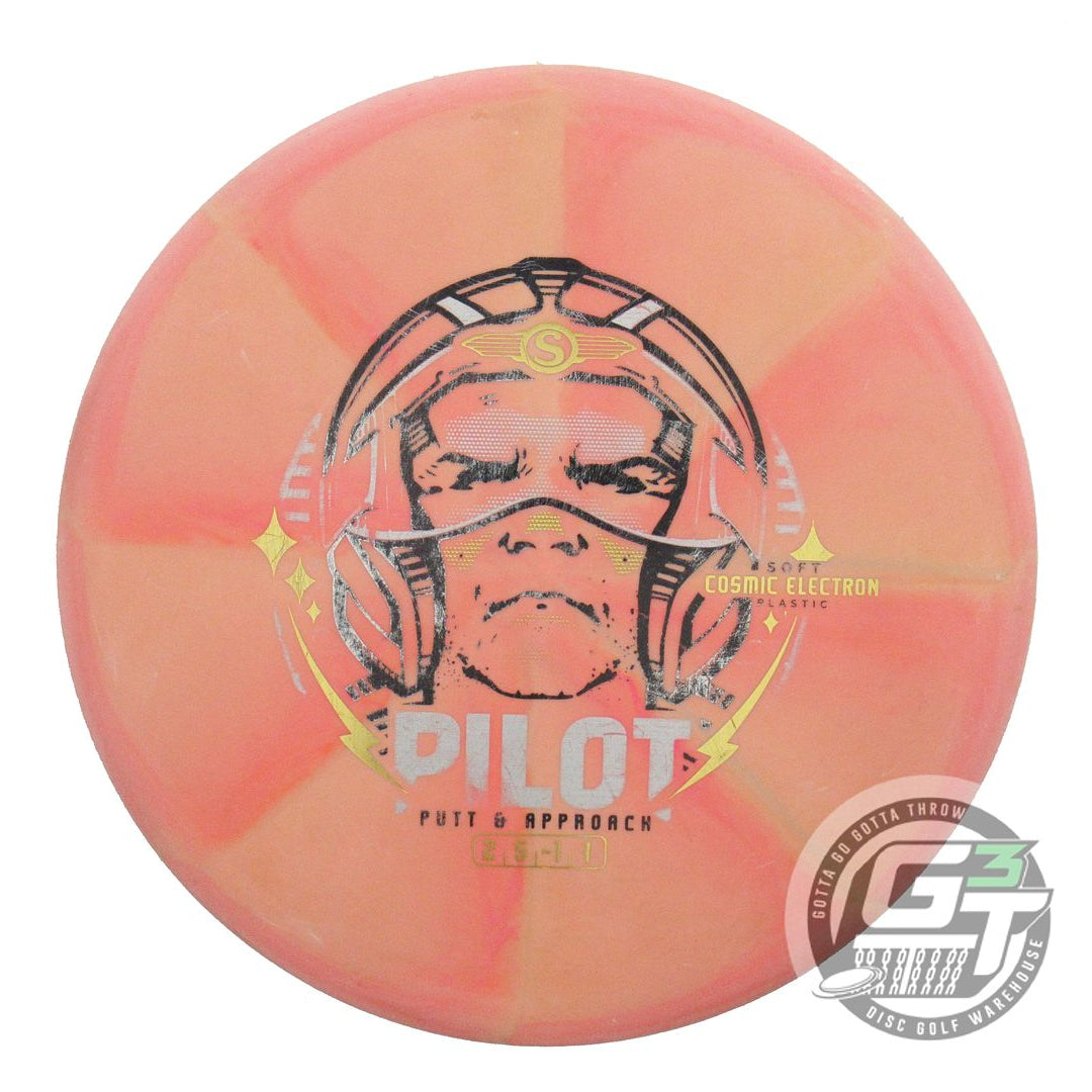 USED Streamline Discs Cosmic Electron Soft Pilot 172g Pink-Peach Putter Disc