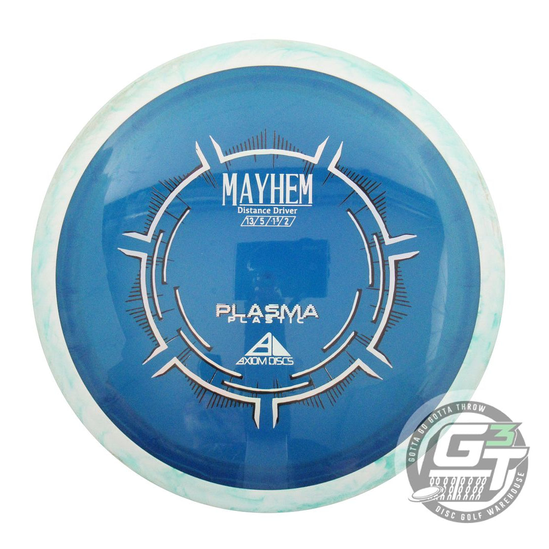 USED Axiom Discs Plasma Mayhem 172g Blue White Rim Distance Driver Golf Disc