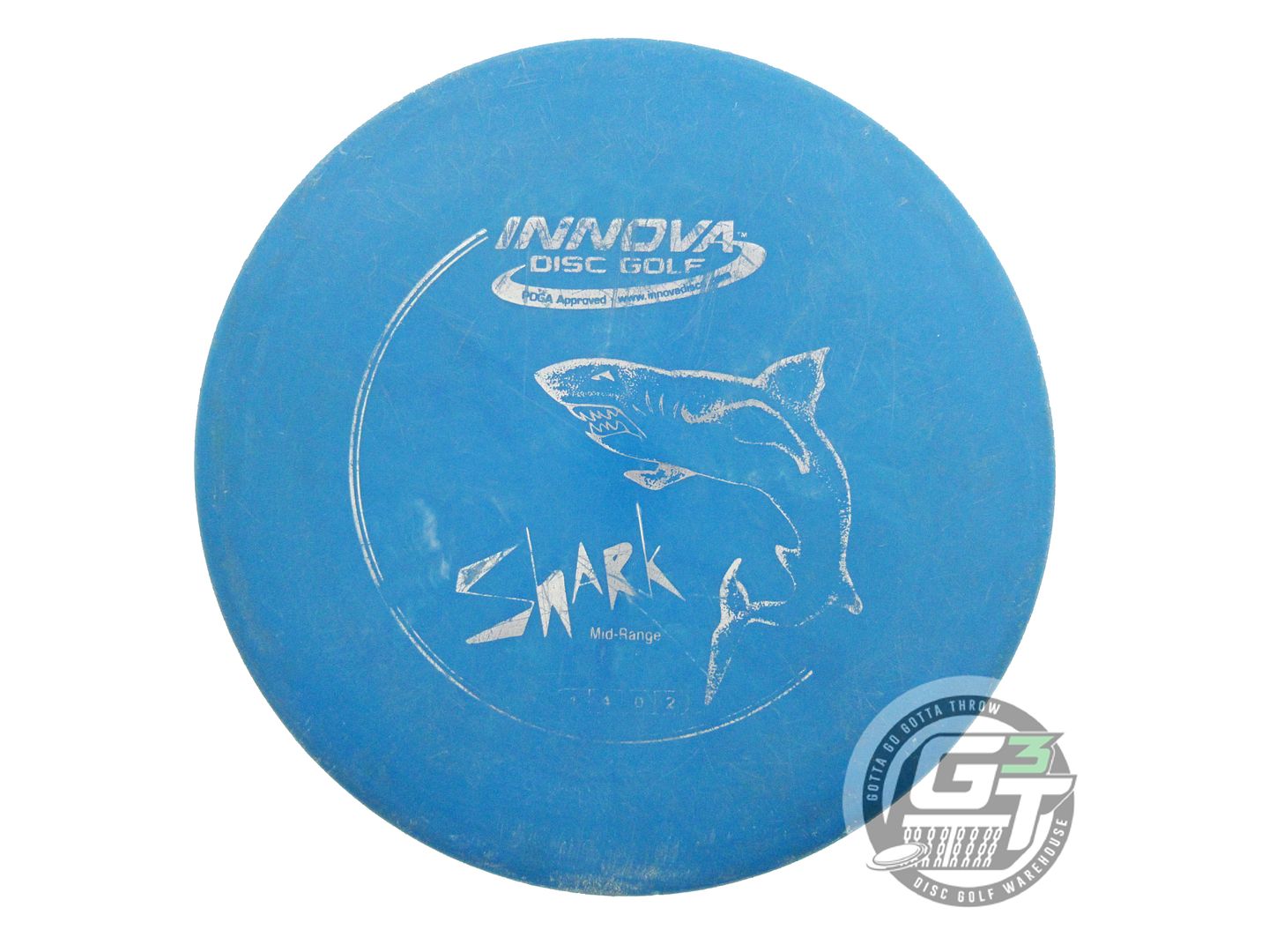 USED Innova DX Shark 148g Blue Silver Foil Midrange Golf Disc