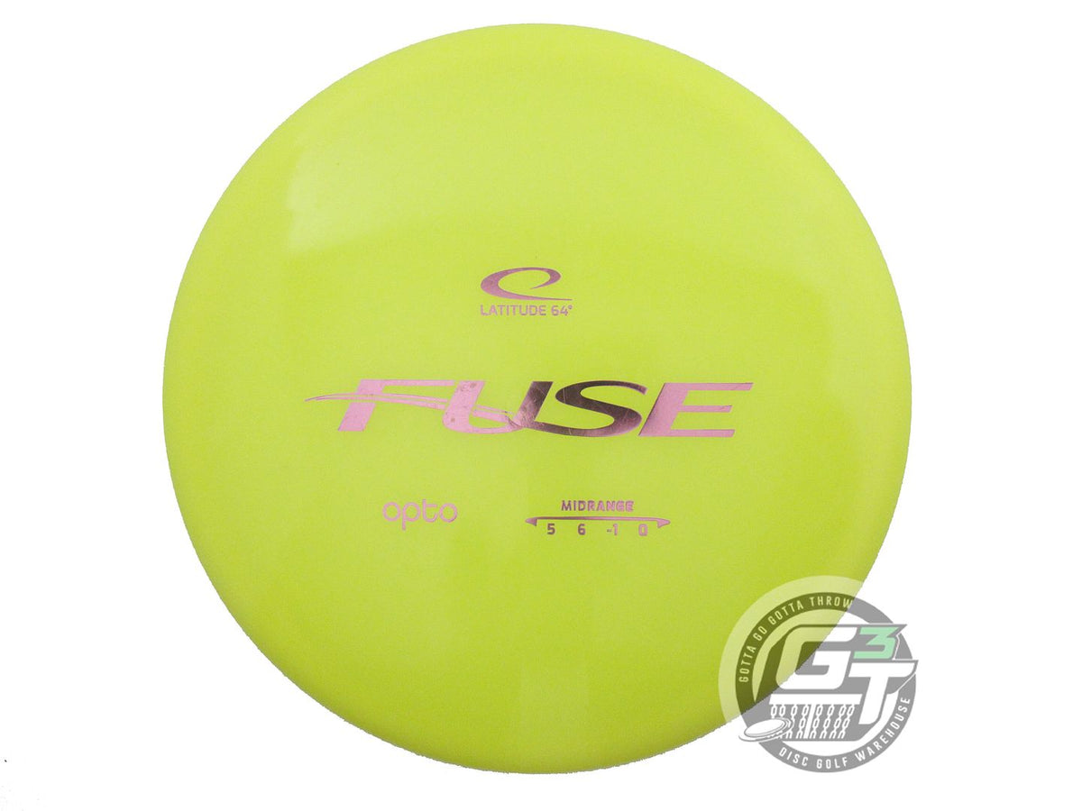 USED Latitude 64 Opto Fuse 178g Yellow Pink Foil Midrange Golf Disc