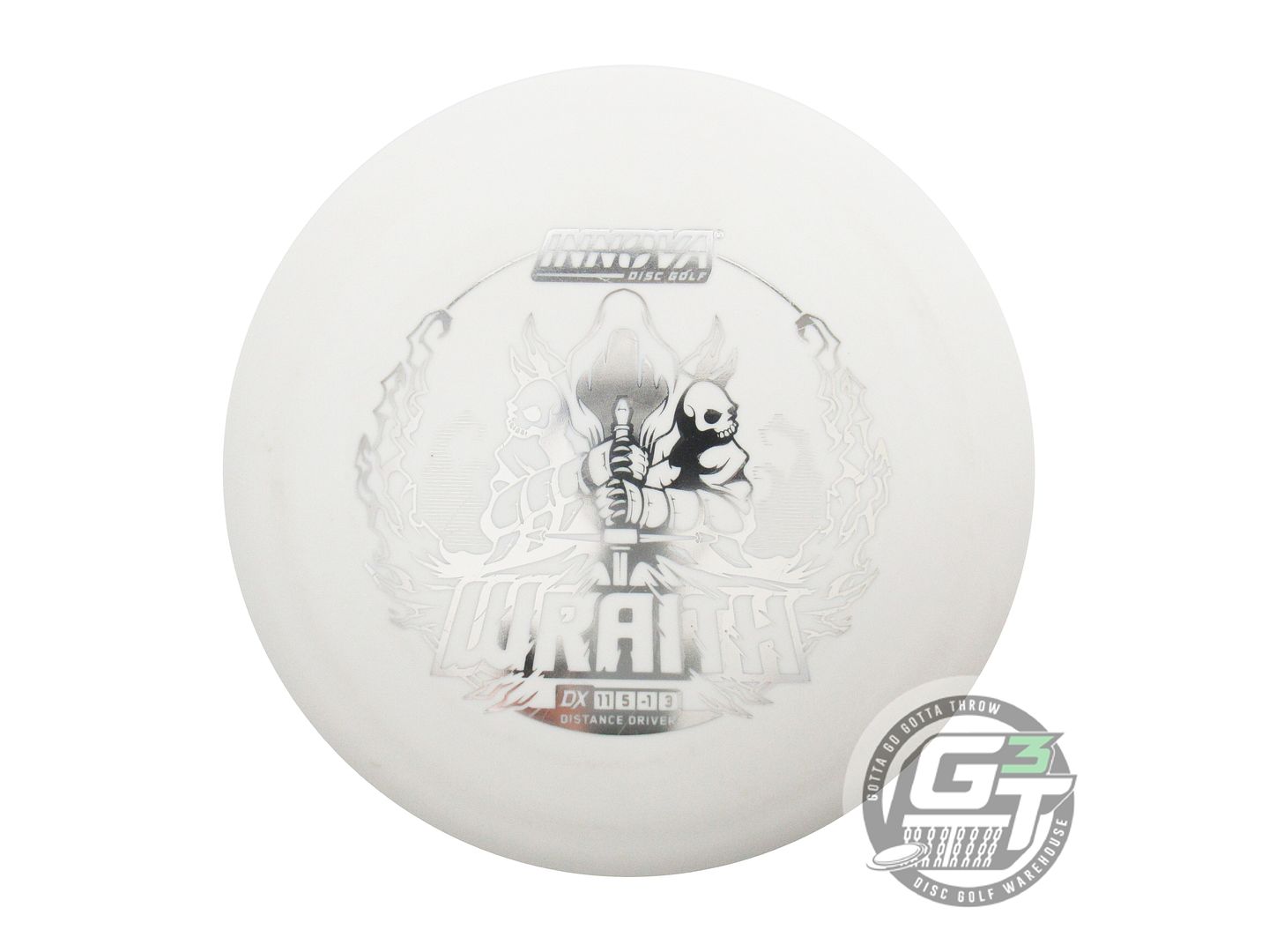 USED Innova DX Wraith 148g White Silver Foil Distance Driver Golf Disc