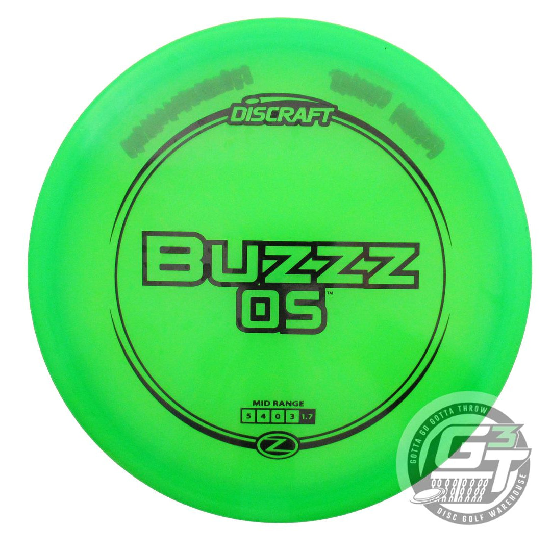 USED Discraft Z Buzzz OS 175g Green Black Stamp Midrange Golf Disc