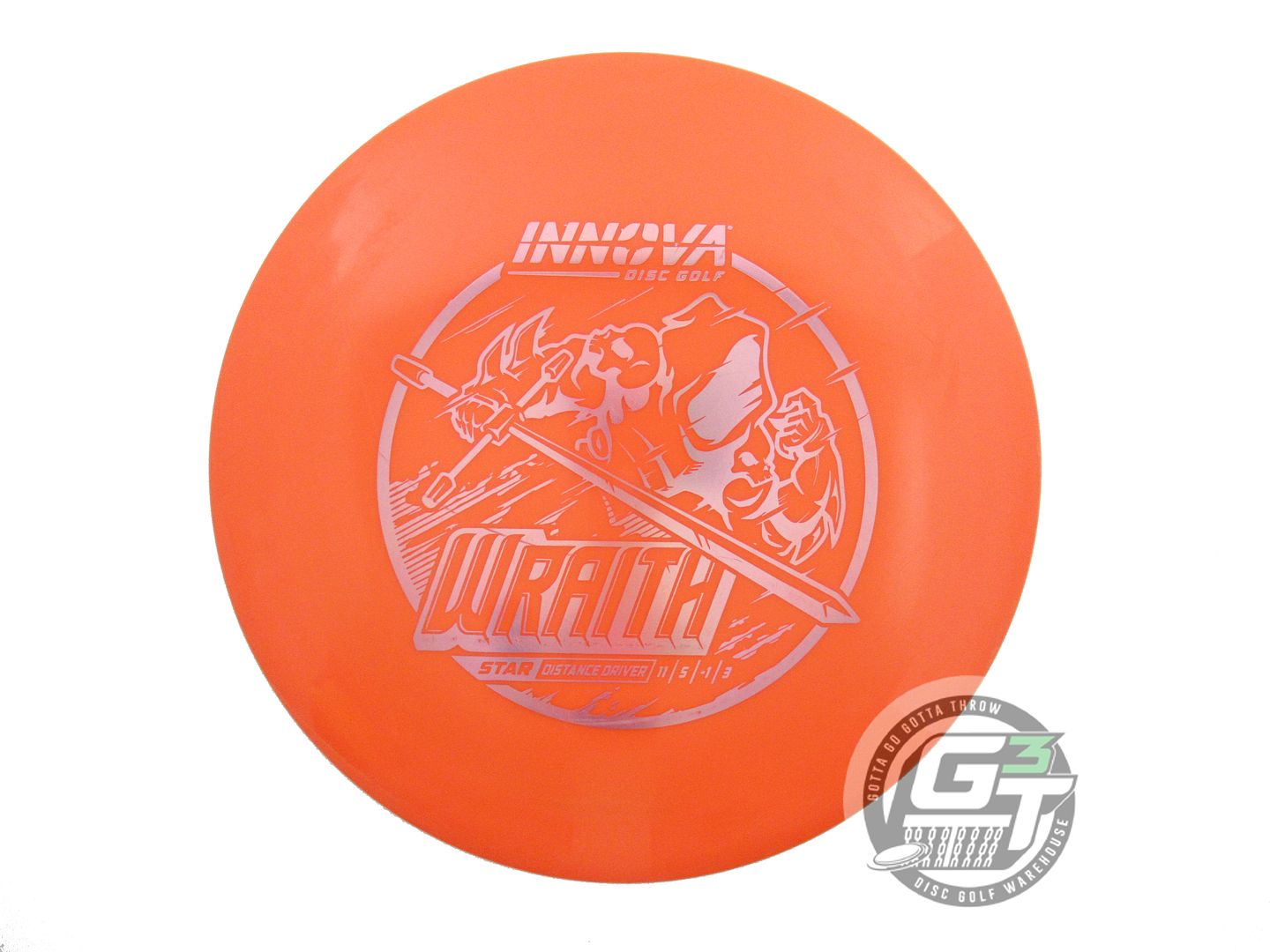 USED Innova Star Wraith 174g Orange Pink Foil Distance Driver Golf Disc