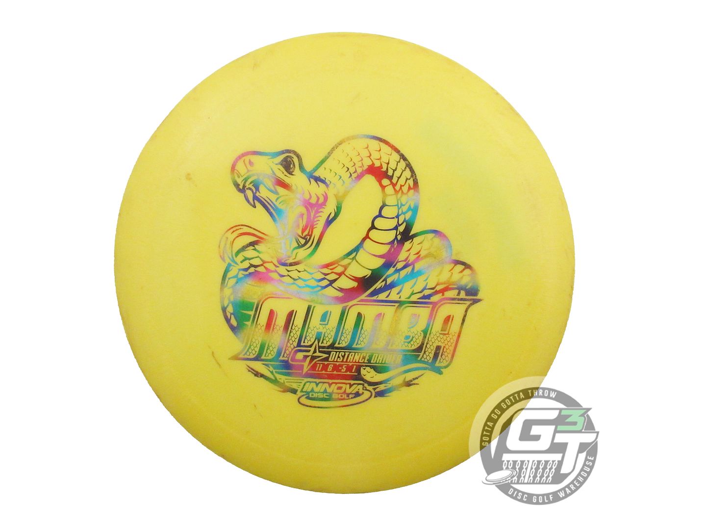 USED Innova GStar Mamba 176g Yellow Jellybean Foil Distance Driver Golf Disc