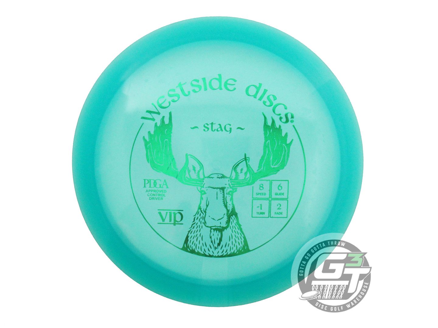 USED Westside Discs VIP Stag 175g Seafoam Green Foil Fairway Driver Golf Disc