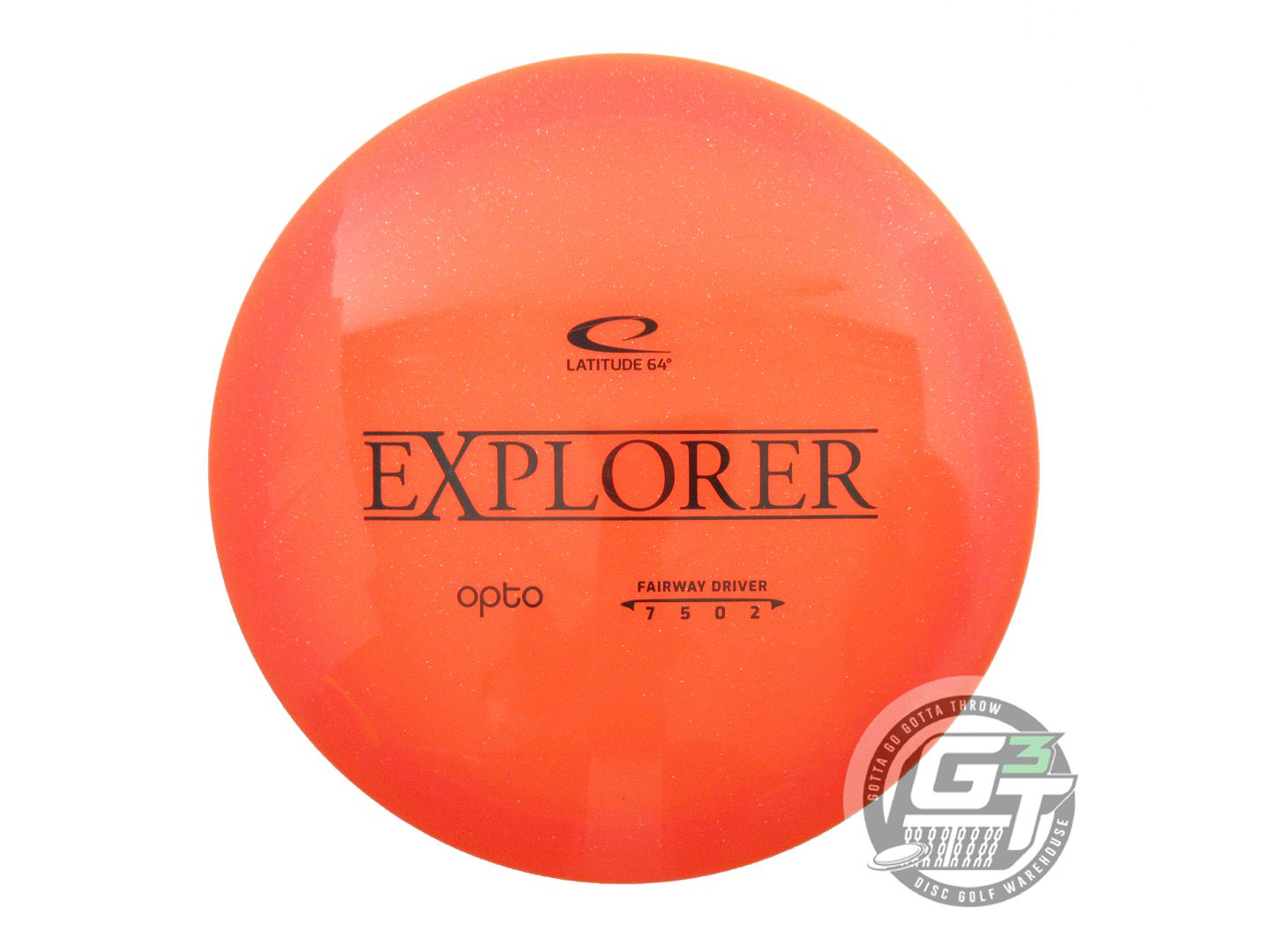 USED Latitude 64 Opto Explorer 173g Orange Black Stamp Distance Driver Golf Disc