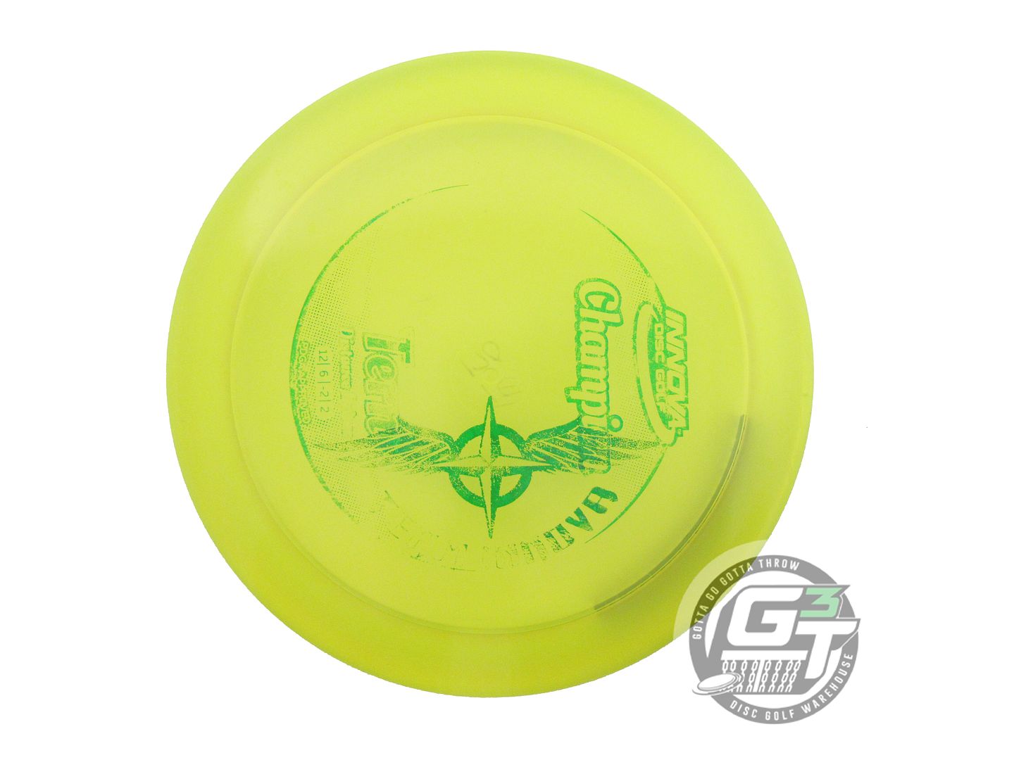 USED TEAM Innova Champion Tern 170g Yellow Green Foil Distance Driver Golf Disc